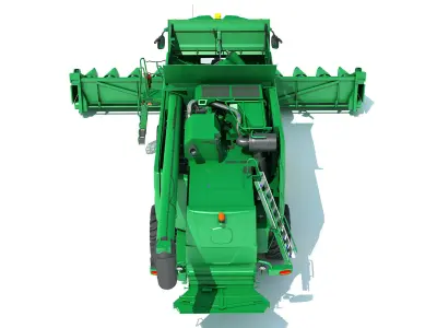 Tracked Combine Harvester 3D model