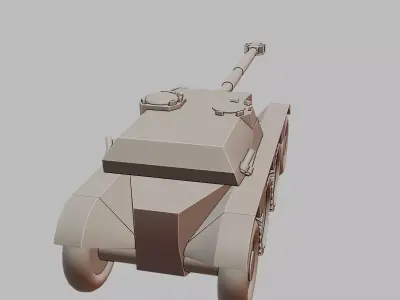 EBR 105 Armoured Car 3D Printable Model 3D print model