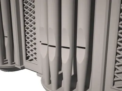 pipe organ 3D model