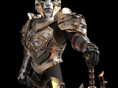 Anduin Wrynn Full Armor Set 3D Model Ready to Print 3D print model