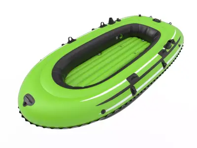 Inflatable Boat Raft 3D Model Low-poly 3D model