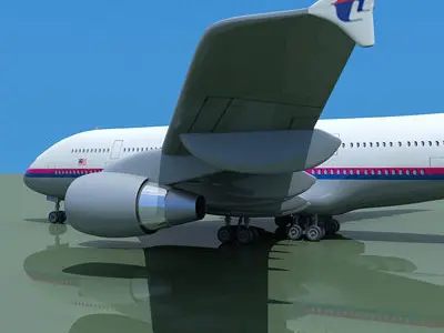 Malaysia Airlines Airbus A380 3D model purchase