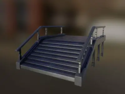 Ramp 3d model Low-poly 3D model
