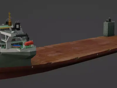 Heavy Load Carrier WHITE MARLIN Low-poly 3D model