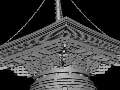 Ishiyama Temple 3D print model