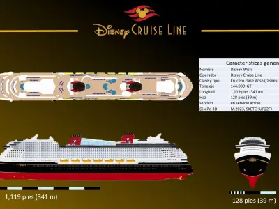 DISNEY WISH 3D model
