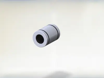 Linear ball bearing LM UU Low-poly 3D model