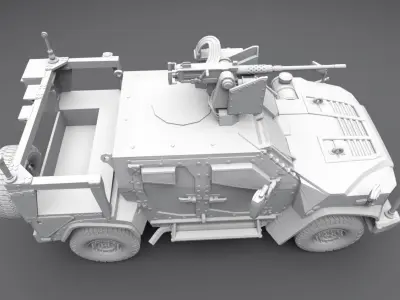 OSHKOSH JLTV CROWS Scale model 3D print model