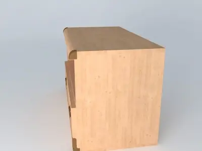 Indiana red pine dresser 3D model