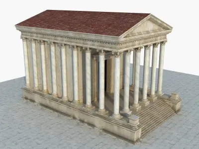 Ancient Greek Temple 2 3D model