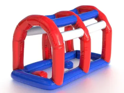 Modular inflatable water park MONKEY HANDER Low-poly 3D model