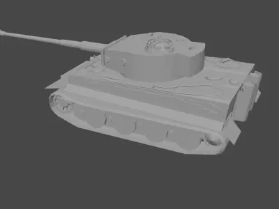 ww2 german Tank Tiger 1 3D model