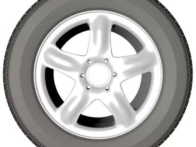 spoke wheel 21 3D model