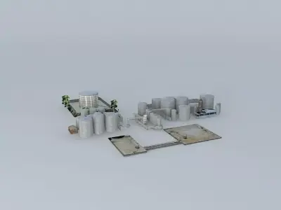Eagle Farm Fuel Tanks Terminal Free 3D model