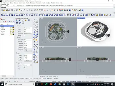 WATCH QUARTZ MOVEMENT 2 3D model