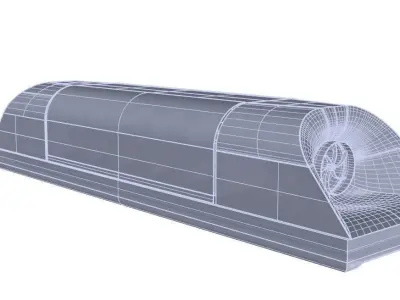 hyperloop train Free 3D model