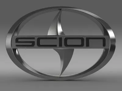 scion logo 3D model by Sergey