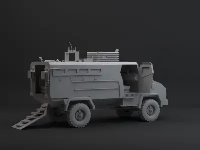 bmc kirpi mrap  Low-poly 3D model