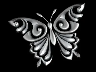 butterfly Low-poly 3D model buy