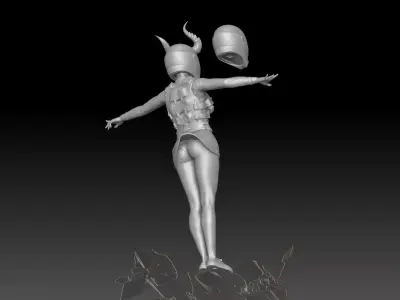 superbike SKIRT girl ride 4 3D print model