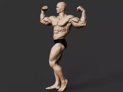 Bodybuilder 3D print model 3