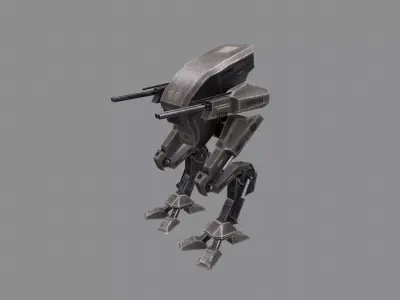 Mech 1 star wars robot Low-poly 3D model