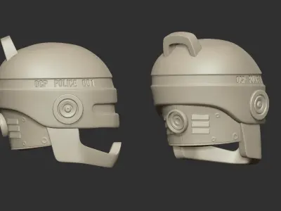 Robocop Helmet - Keychain - Pendant 3D print model