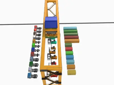 equipment Low-poly 3D model