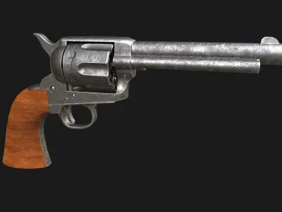 Colt Peacemaker Low-poly 3D model