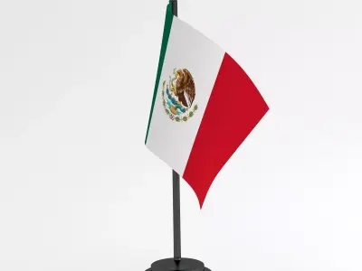 Table Flag Mexico 3D model