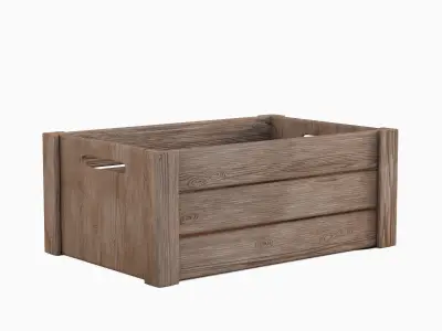 Wooden Crate B 02  3D model