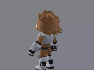 Shady The HedgeHorg Low-poly 3D model