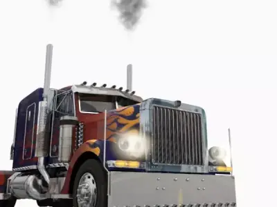 Optimus Prime transformer truck model 3D model