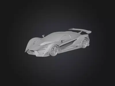 Luxury Car 3D model order