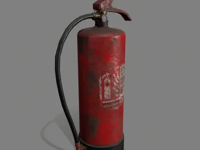 Fire Extinguisher Low-poly 3D model 36