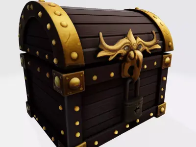 The Low-Poly Treasure Chest Asset Low-poly 3D model
