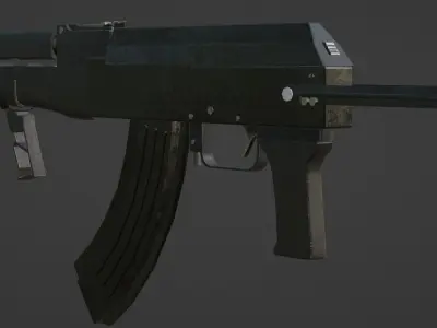 Military AK47 3D model
