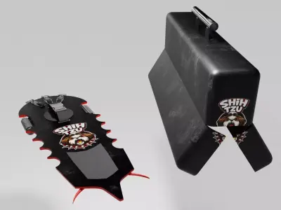 CUBI Shih Tzu Mk II Hoverboard with case 3D model