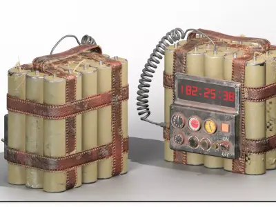Dynamite 13 3D model