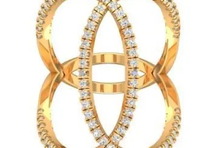 Designer Ladies Ring 3d Print Model 3D print model