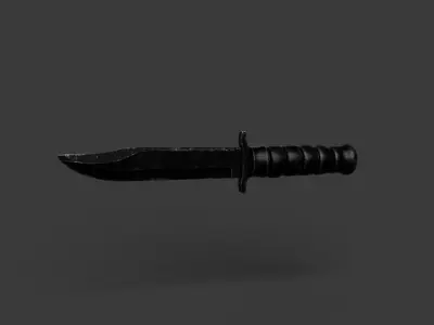 Tactical Knife Free 3D model buy