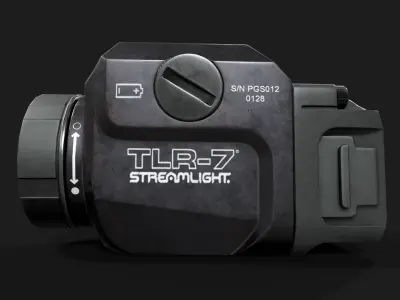 Streamlight TLR7 Compact Handgun Weapon Mounted Light Low-poly 3D model