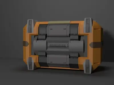 Hard Surface Model Box 3D model