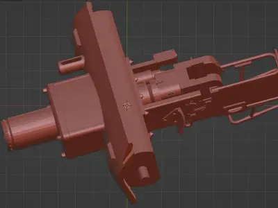 Panzer III   Gun and Mantlet  3D model