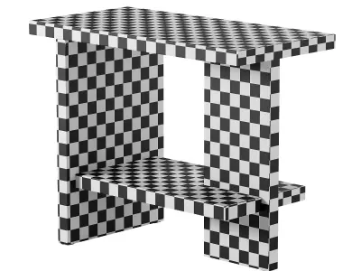 NINE - Tee Side table Low-poly 3D model
