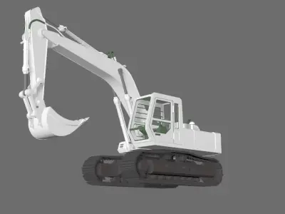Excavator 3D model 6