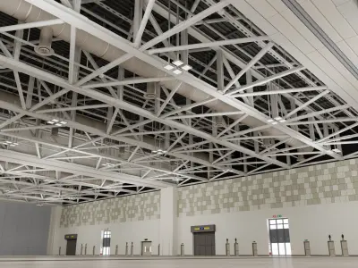 Convention And Exhibition Center 4 3D model