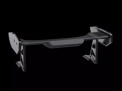Spoiler mini pack stl tuning carbonfiber industrial  3D model