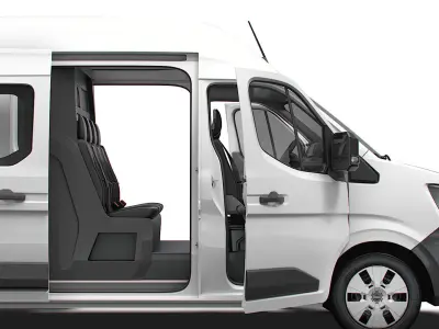 Nissan Interstar L4H3 CrewCab Van HQ Interior 2024 3D model