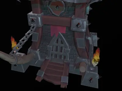 ORC TOWER  Free low-poly 3D model